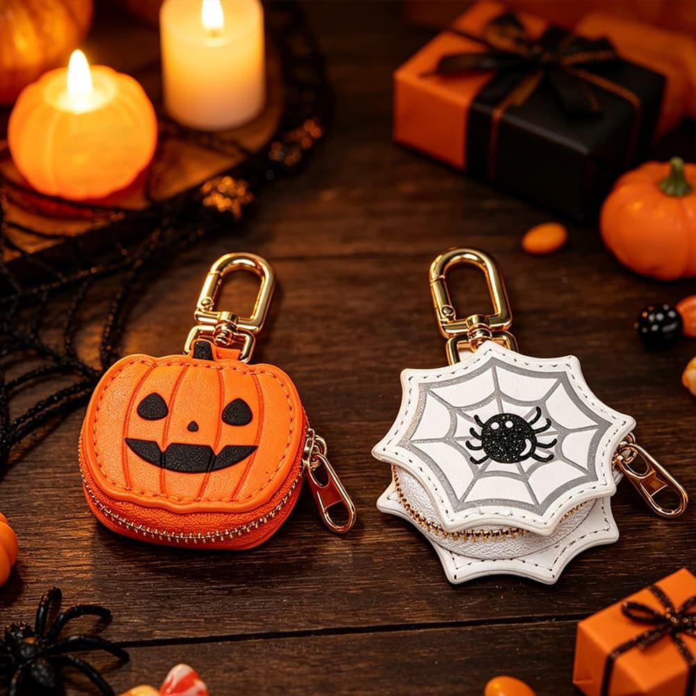 Mini Backpack Purse - Dompet Koin Mini Motif Labu Halloween
