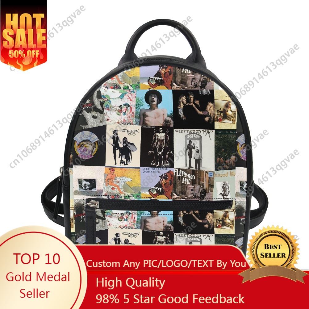 Mini Backpack Purse - Fleetwood Mac Blues Rock Band Tas