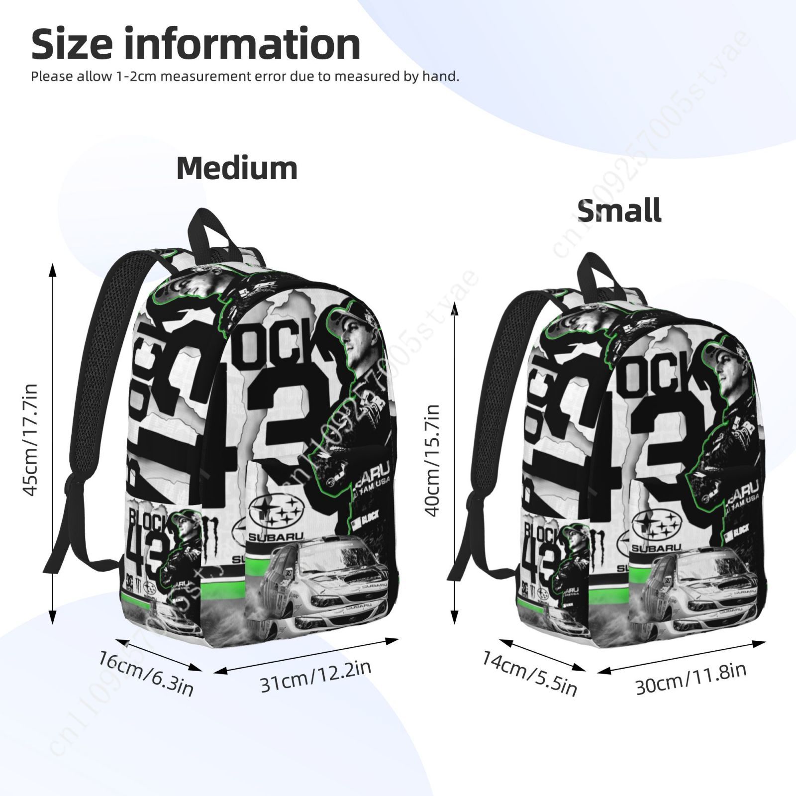 Ken Block 43 Tas Ransel Kanvas - Canvas Backpack Casual ulasan dan harga